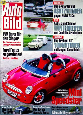Deckblatt Auto Bild (40/2001)